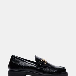 Steve Madden Mistor Black Leather Loafer